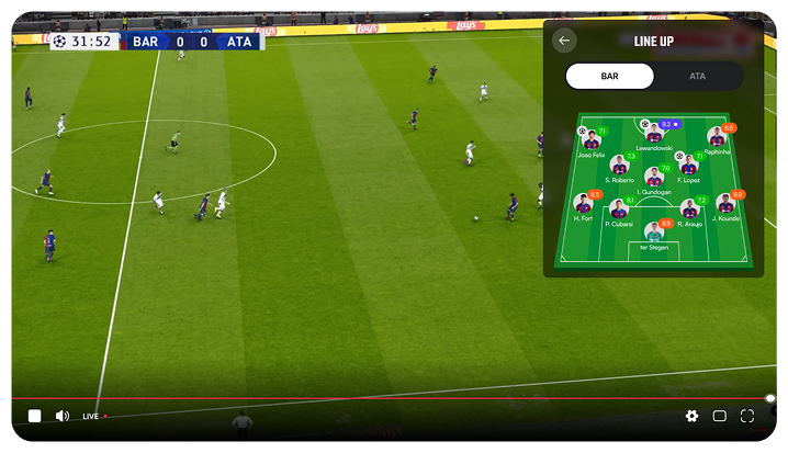 Demo with stats overlay